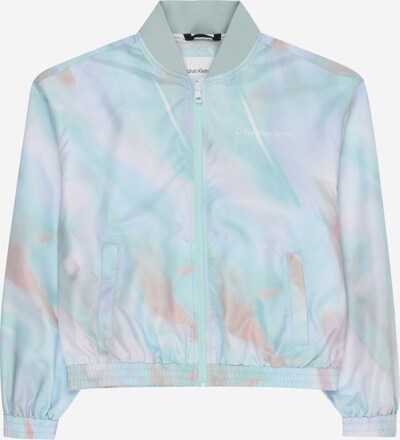 Calvin Klein Jeans Starpsezonu jaka 'Serenity', krāsa - debeszils / pasteļzaļš / debesu lillā / balts, Preces skats