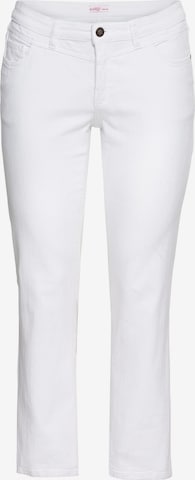 SHEEGO Regular Jeans i hvit: forside