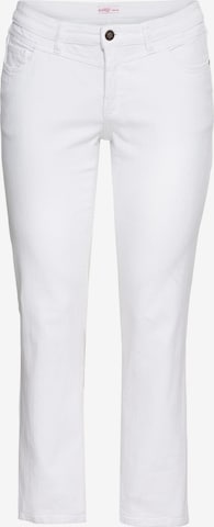 SHEEGO Regular Jeans in White: front