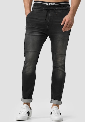 INDICODE JEANS Slimfit Broek 'Fabrizio' in Zwart: voorkant