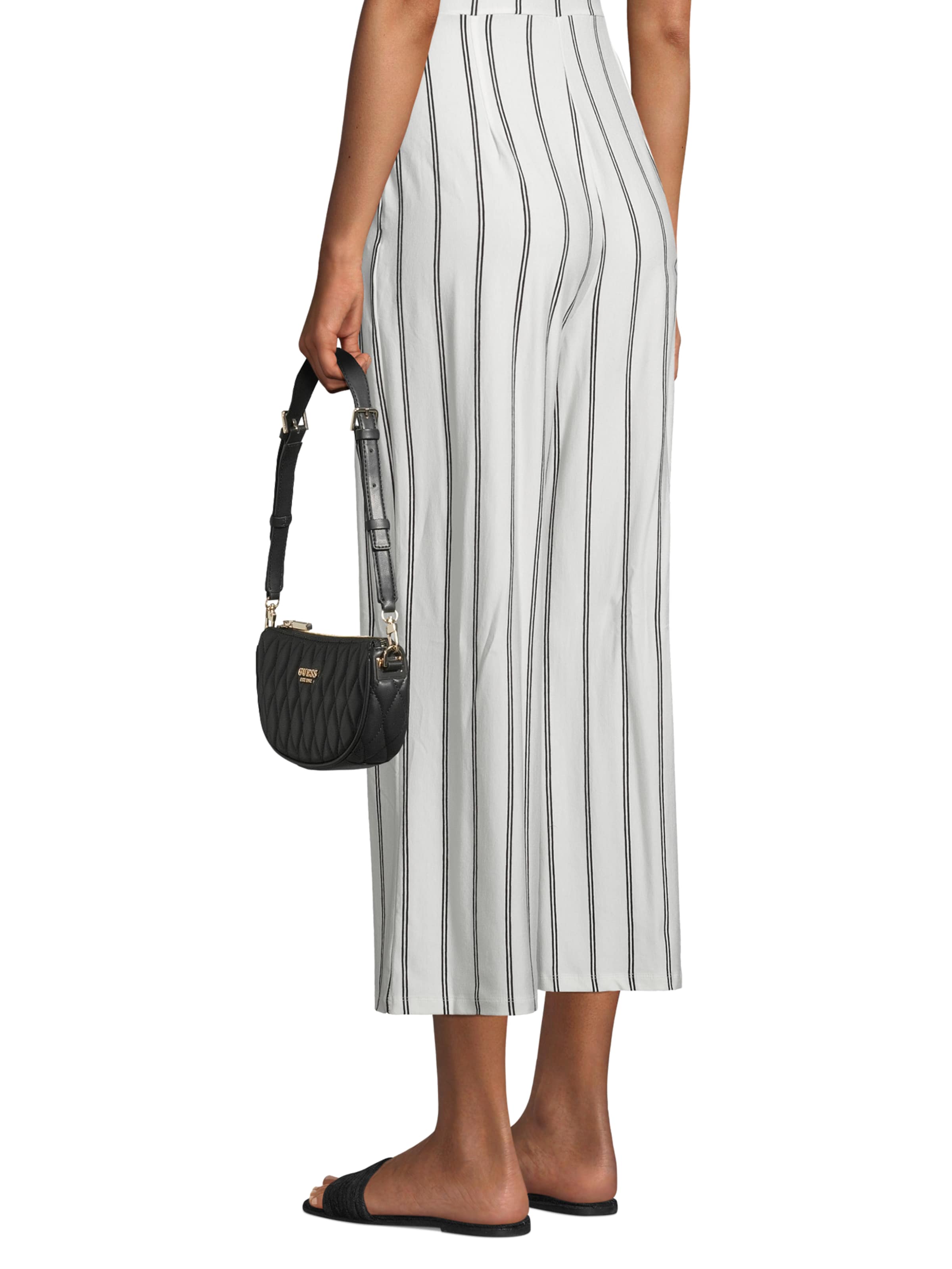 GUESS Shoulder bag 'VALLA MINI TOP ZIP SHLDR BAG' in Black: front