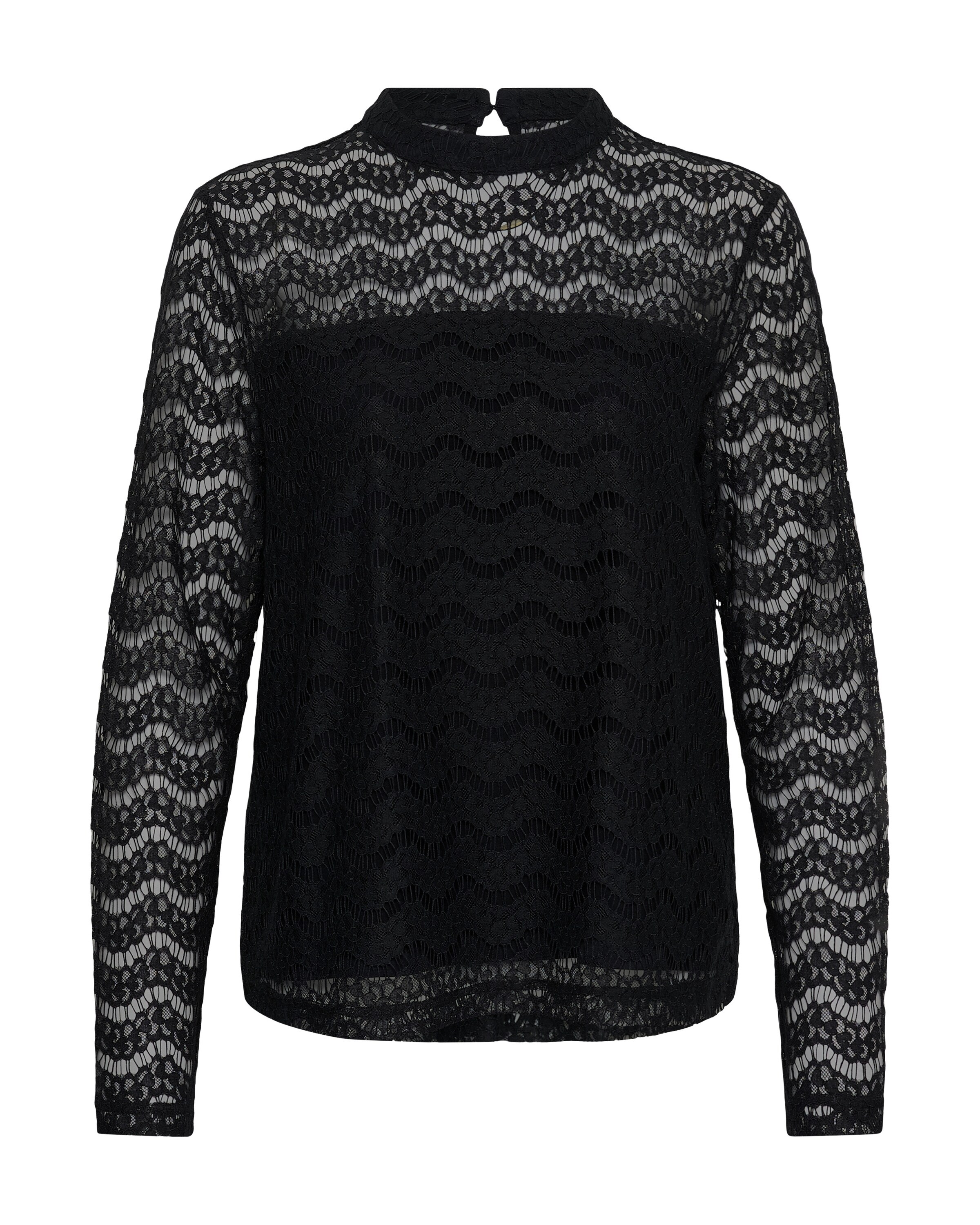 Cream - Blusa en negro: frente