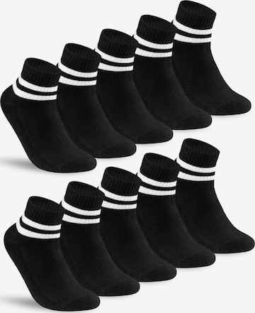 sockenkauf24 Athletic Socks in Black: front