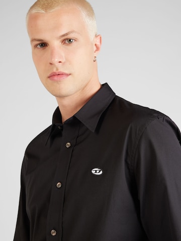 Coupe regular Chemise 'BENNY-A' DIESEL en noir