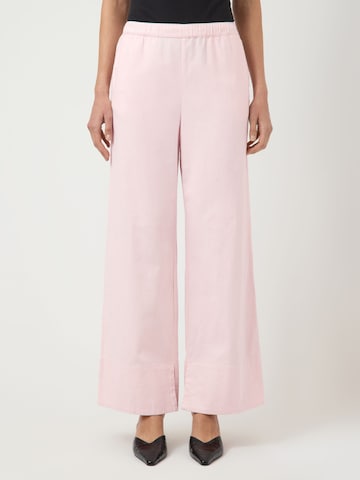 Wide leg Pantaloni di YAS in rosa: frontale