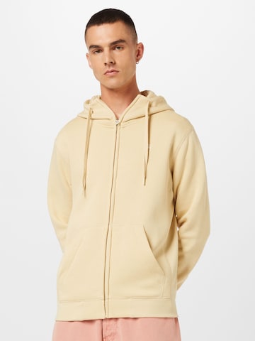 G-Star RAW Regular fit Sweat jacket 'Premium Core' in Yellow: front
