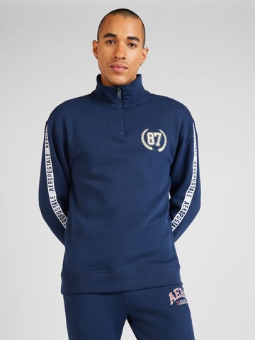 AÉROPOSTALE Sweatshirt in Blue: front