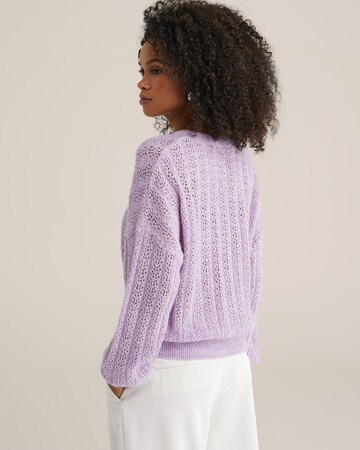 WE Fashion Strickjacke in Lila