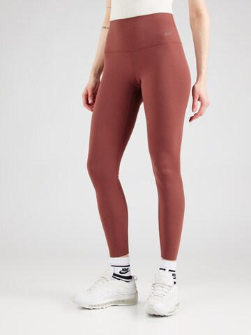 NIKE Skinny Sportsbukser 'ZENVY' i rød: forside