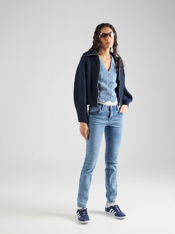 Coupe slim Jean 'JULIA' Sublevel en bleu