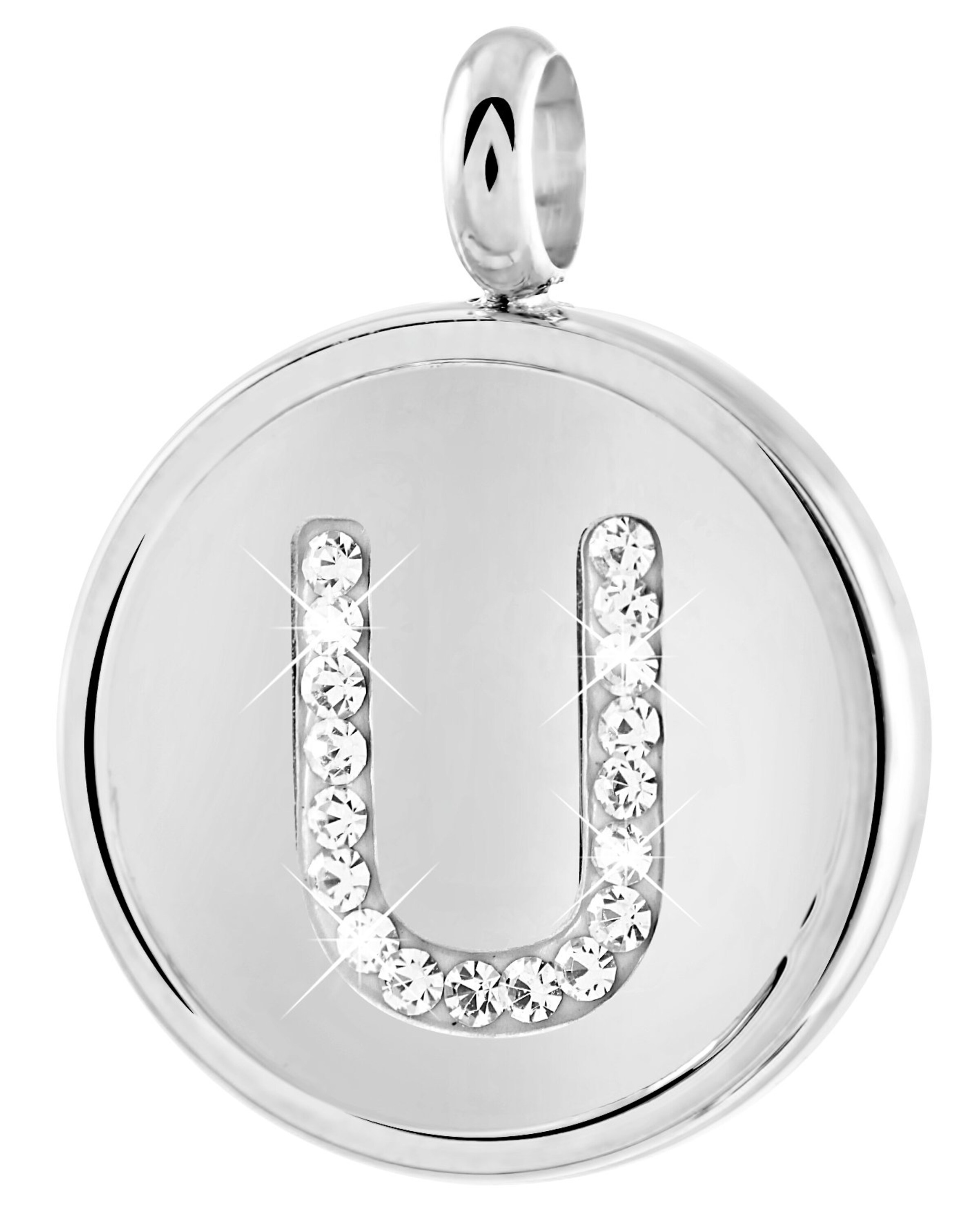 Lucardi Pendant in Silver: front