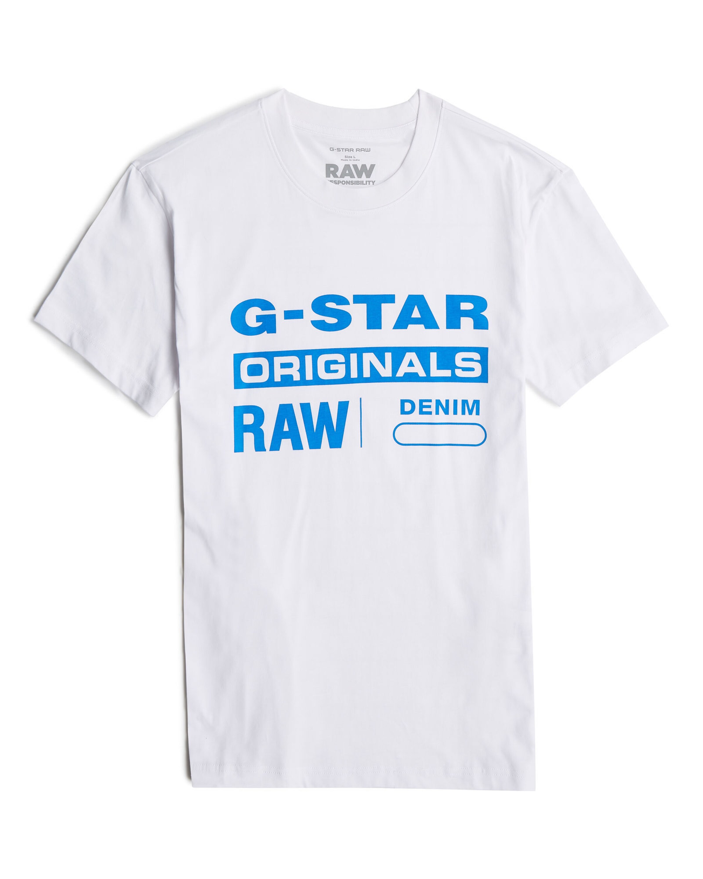 G-STAR T-Shirt 'Originals' in Weiß: Vorderseite