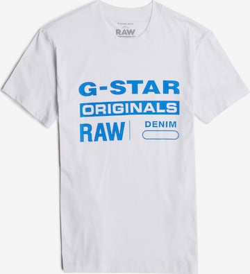 T-Shirt 'Originals' G-STAR en blanc : devant