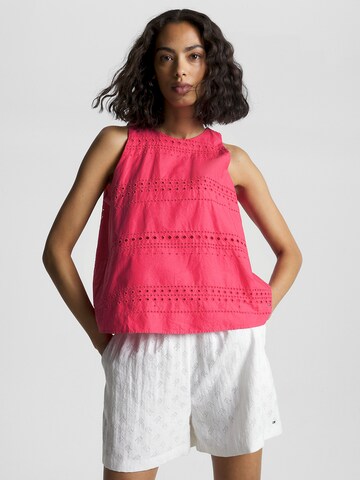 TOMMY HILFIGER Top w kolorze różowy: przód
