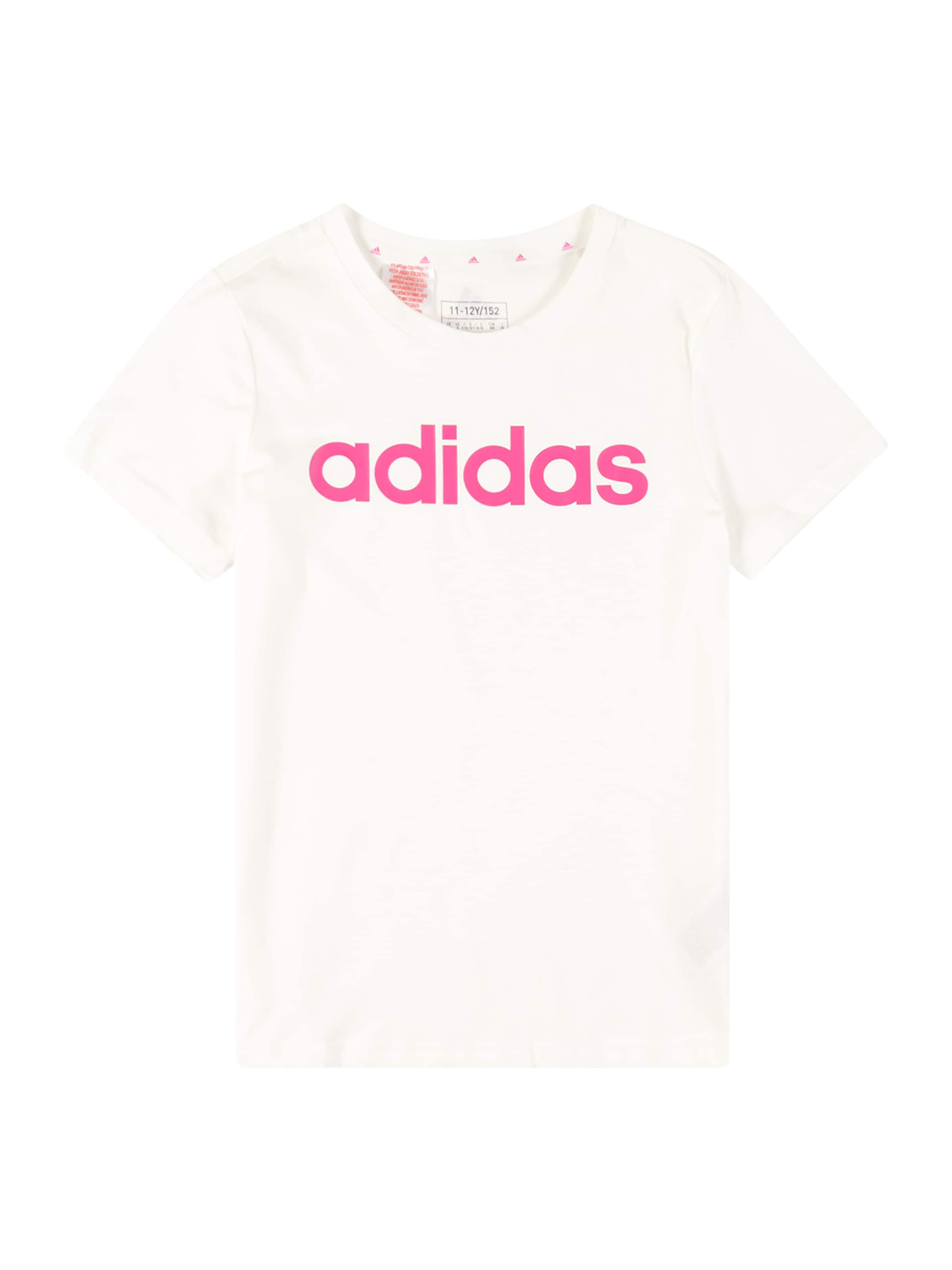 ADIDAS SPORTSWEAR Sportjas 'Essentials Linear Logo   Fit' in Wit: voorkant