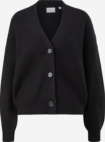 comma casual identity Knit Cardigan in Black: front