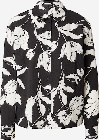 VERO MODABluza 'VMMACHA' - crna boja: prednji dio