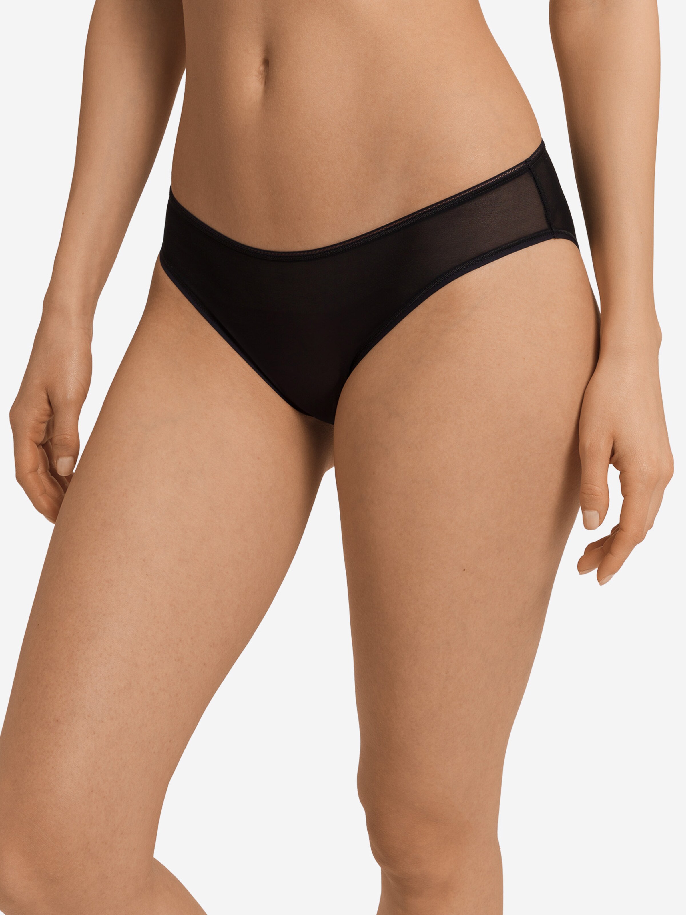 Slip ' Smooth Illusion ' Hanro en noir : devant