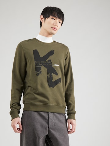 Karl Lagerfeld Sweatshirt in Grün: Vorderseite