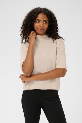 Pull-over 'KARegina' Kaffe en beige : devant