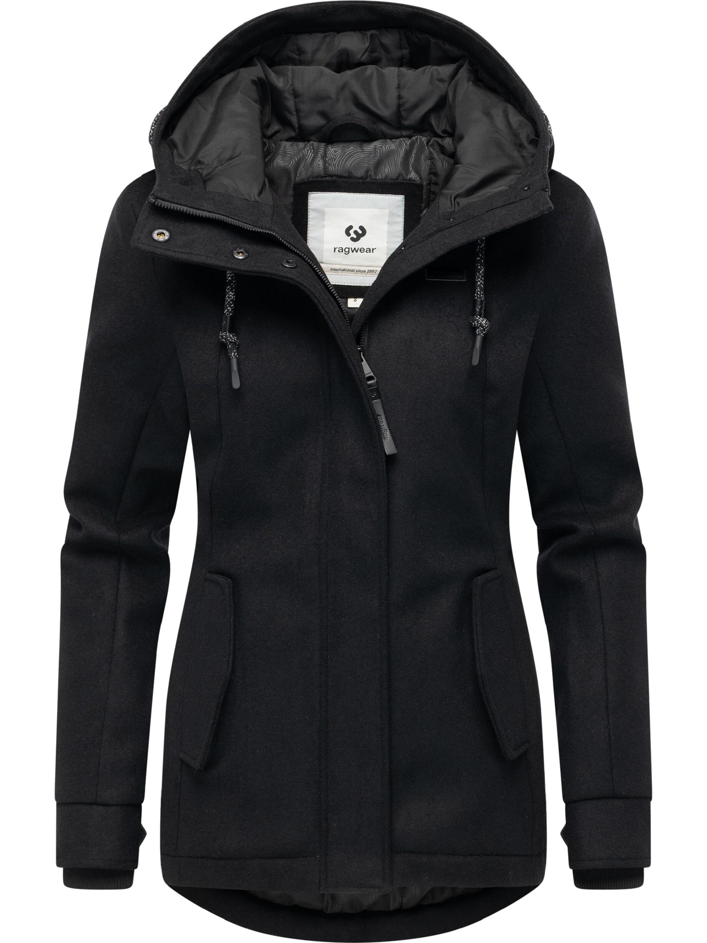 Ragwear Between-season jacket 'Monadde' in Black