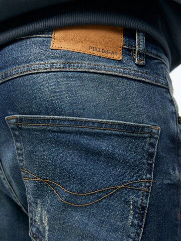 Pull&Bear Skinny Farmer - kék