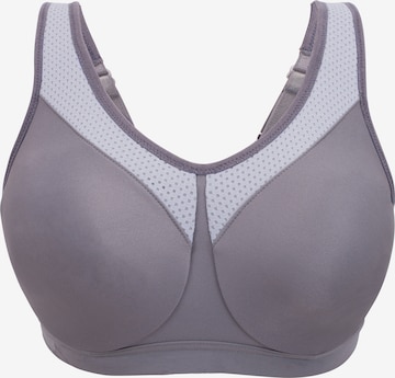 GLAMORISE Bralette Bra in Grey: front