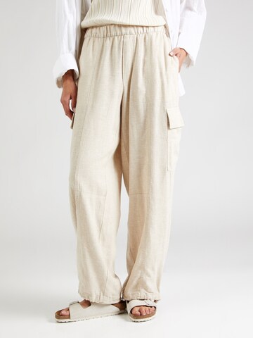 Wide leg Pantaloni cargo di GAP in beige: frontale