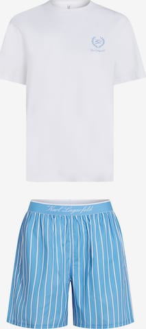 mėlyna Karl Lagerfeld Trumpa pižama: priekis