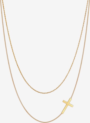 ELLI Halskette Kreuz in Gold: predná strana