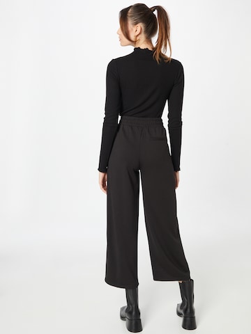 ICHI Wide leg Pleat-Front Pants 'Kate' in Black