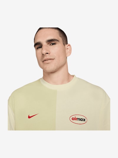 NIKE T-Shirt 'FC Liverpool Air Max Premium' in pastellgelb / rot / weiß, Produktansicht