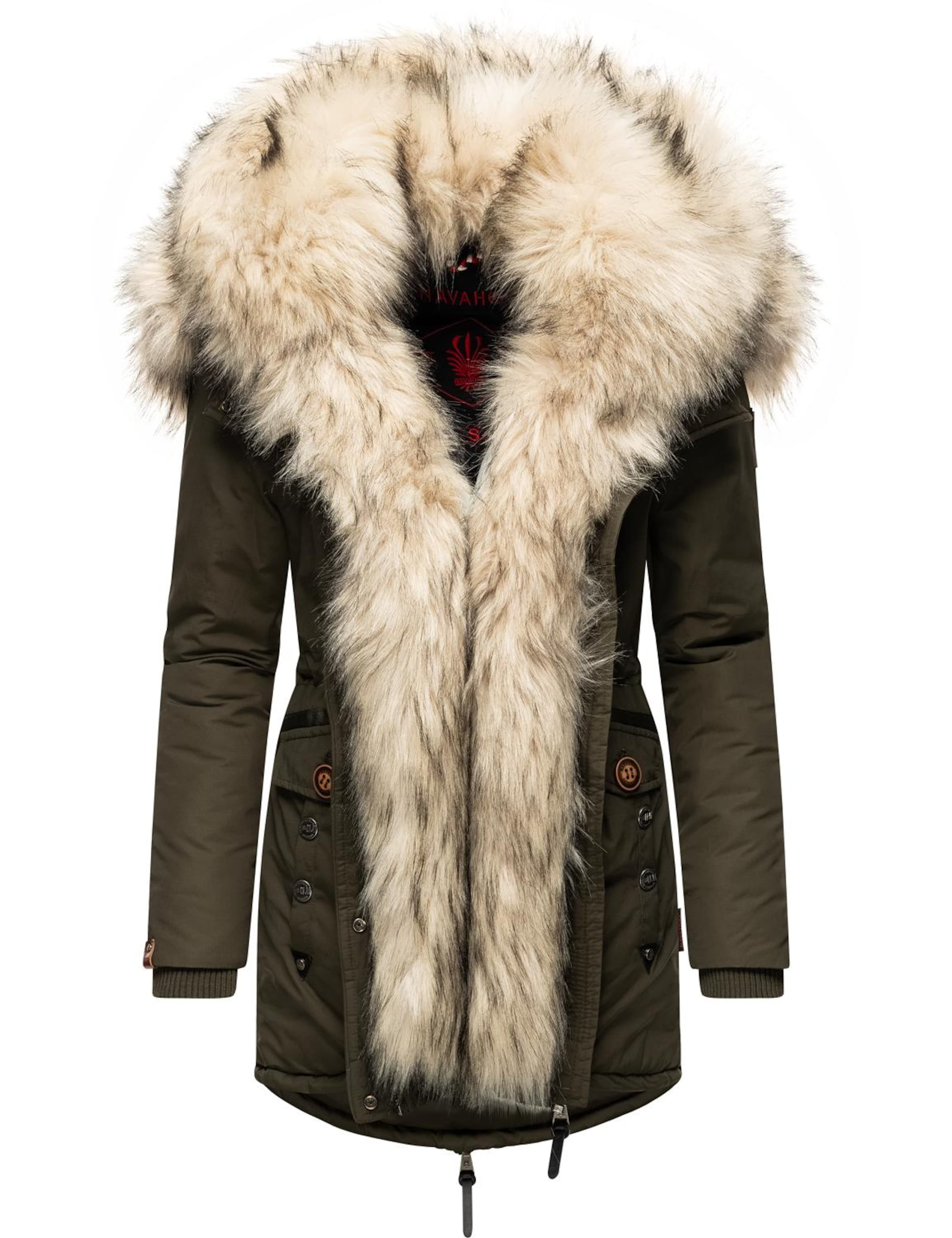 NAVAHOO Χειμερινό παλτό 'Sweety' σε πράσινο