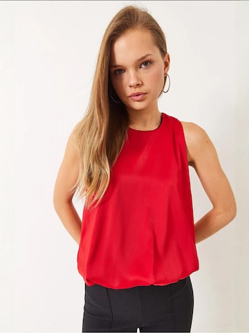 Chemisier Bianco Lucci en rouge