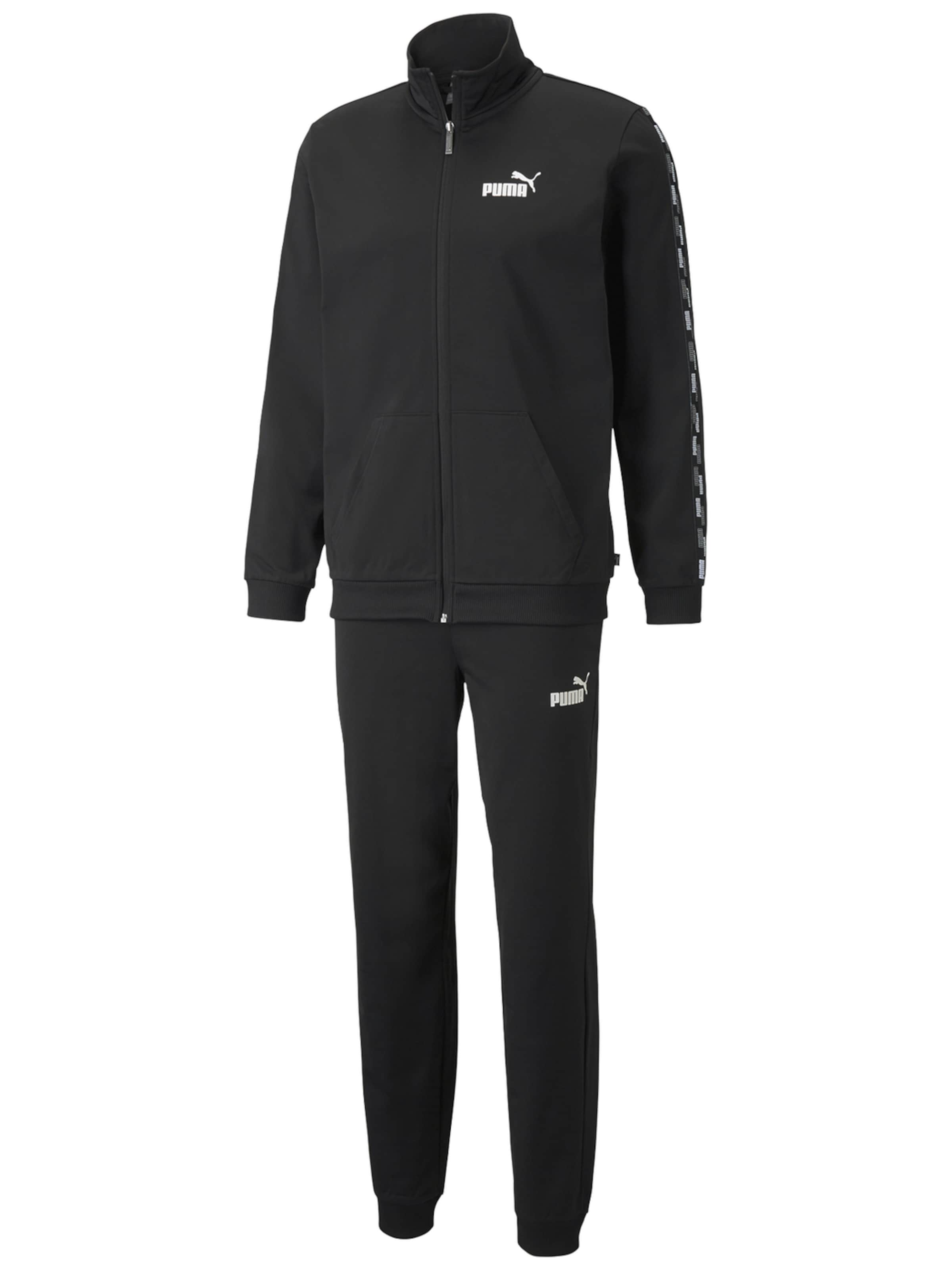 PUMA Sweatjacke 'Poly Closed'‌ in Schwarz: Vorderseite