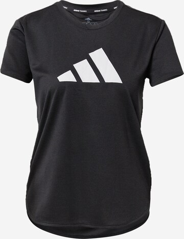 Maglia funzionale di ADIDAS PERFORMANCE in nero: frontale