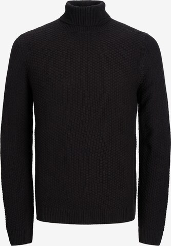 JACK & JONES Пуловер 'DAMIAN' в черно: отпред