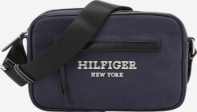 TOMMY HILFIGER Pleca soma, krāsa - tumši zils / balts, Preces skats