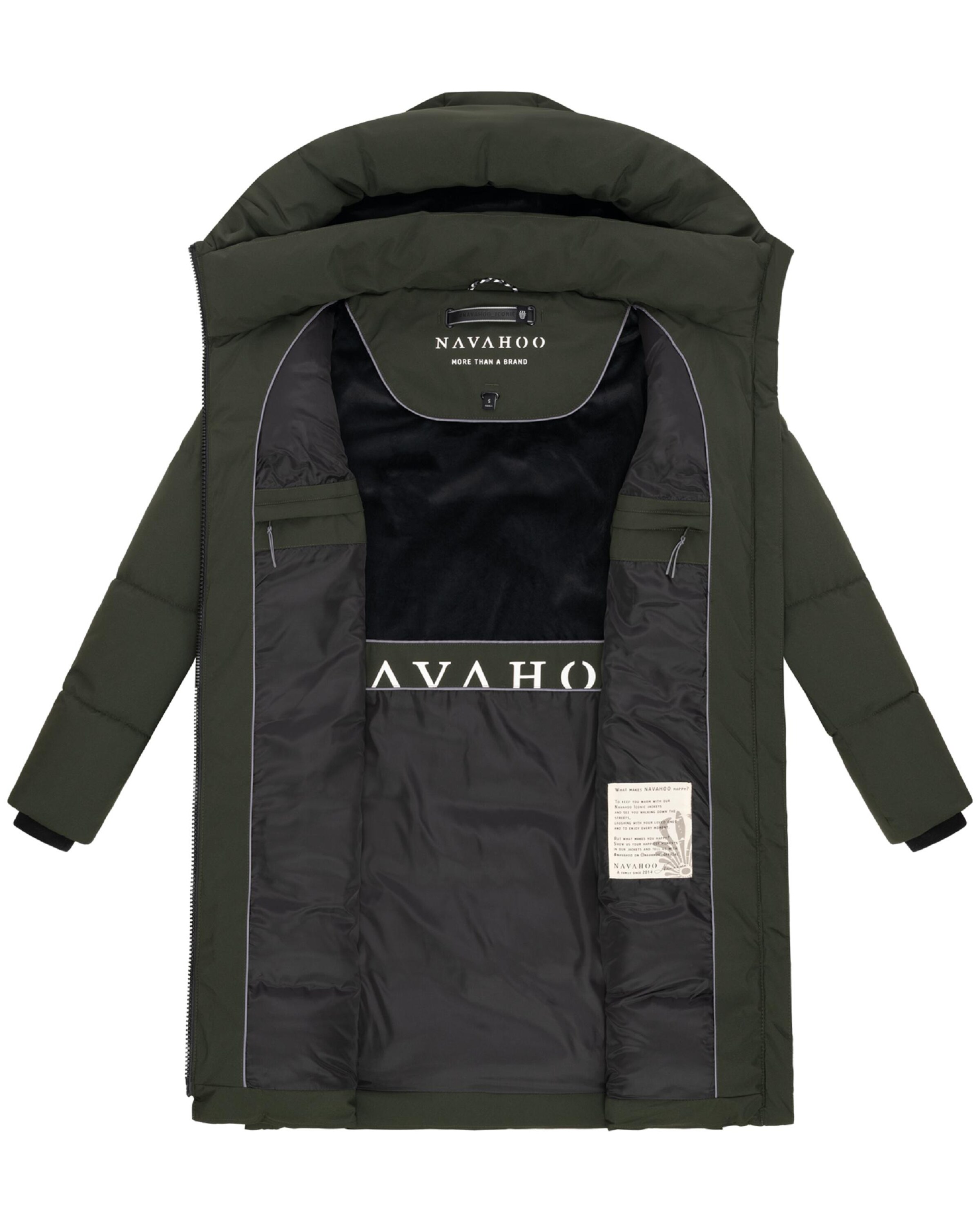 NAVAHOO Зимнее пальто 'Mondnebel XIV' в Зеленый