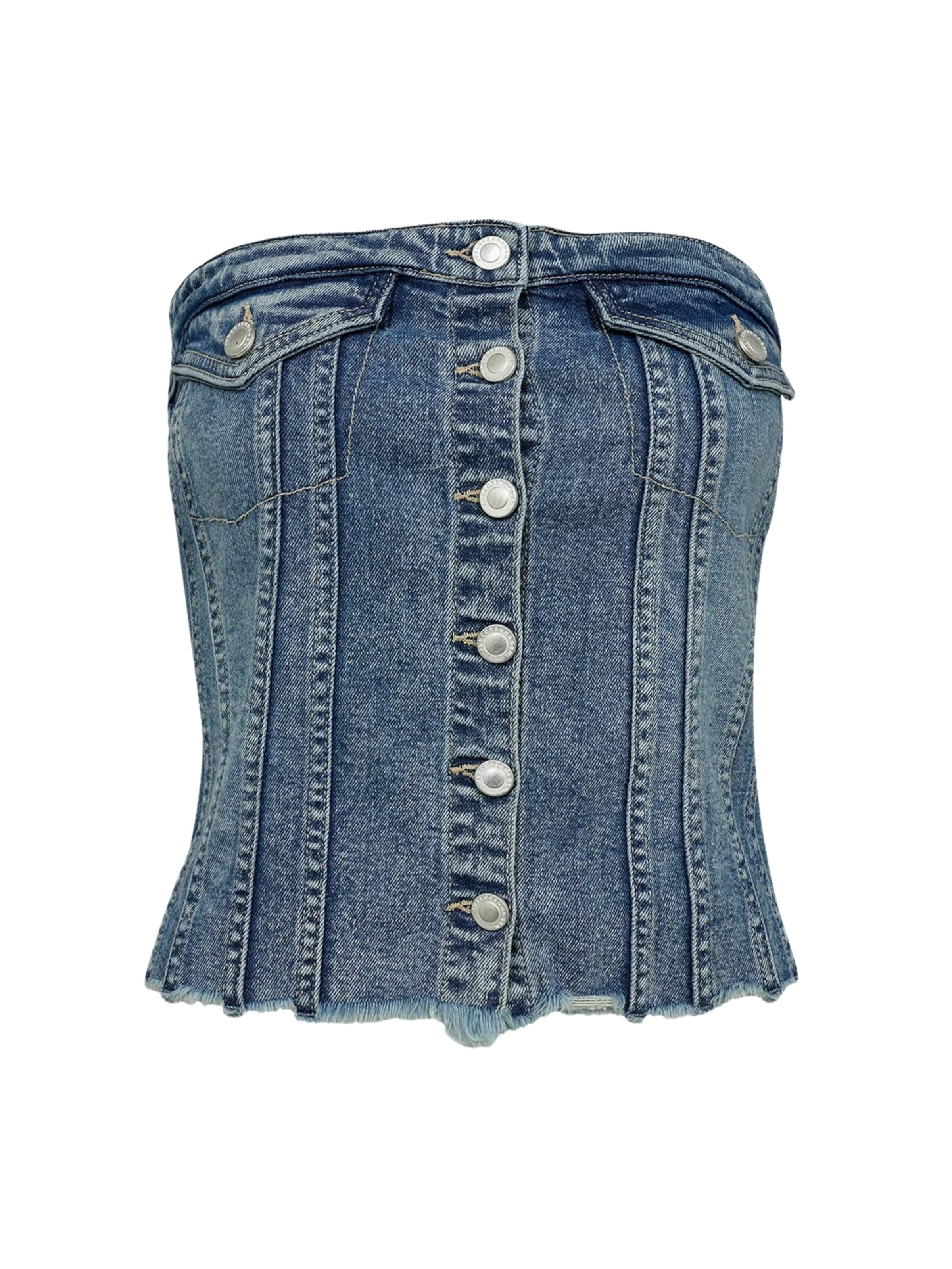 Top 'Janice' di Ivy Copenhagen in blu: frontale