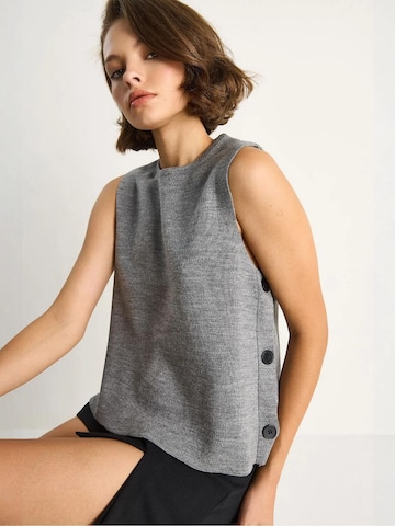 Bianco Lucci - Top de malha em cinzento