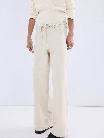 Wide Leg Jean 'RACHEL' MANGO en gris : devant