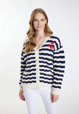 Cardigan DreiMaster Maritim en bleu : devant