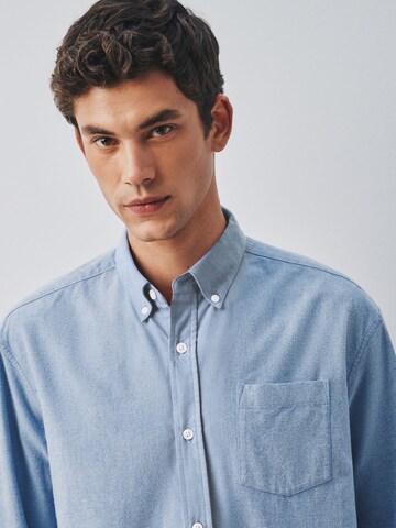 Next Comfort fit Button Up Shirt in Blue