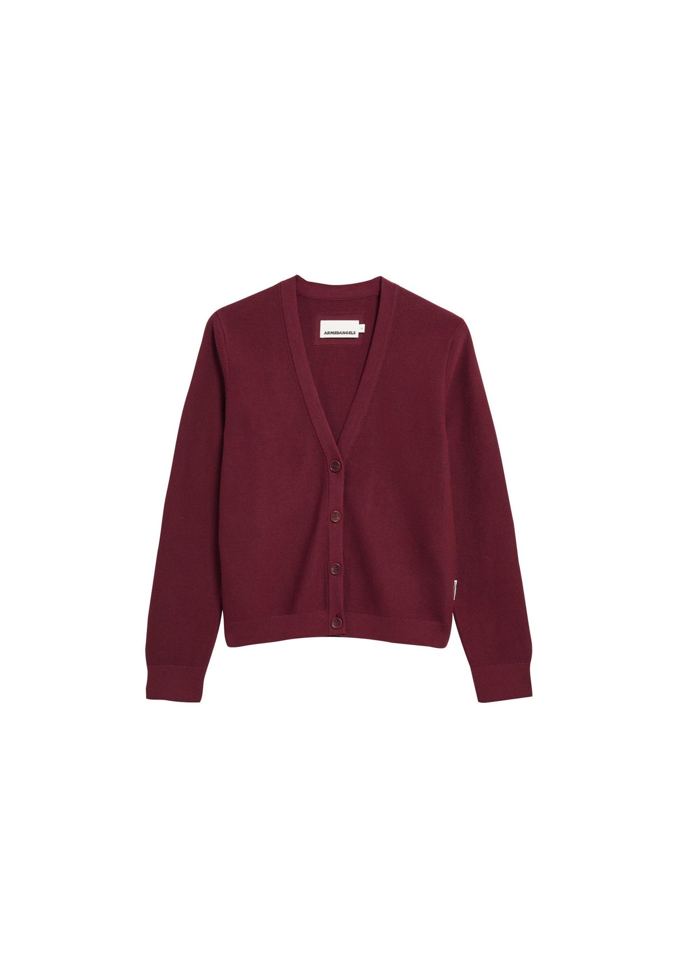 ARMEDANGELS Strickjacke 'Menaal' in Rot: Vorderseite
