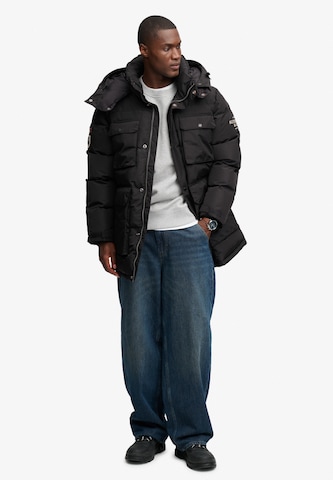 Superdry & Co Winterparka 'Everest Expedition' in Zwart