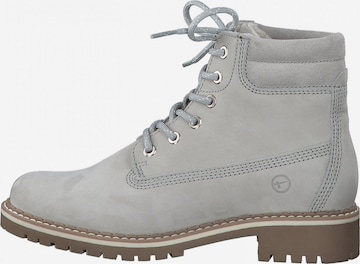 TAMARIS Lace-Up Ankle Boots in Grey