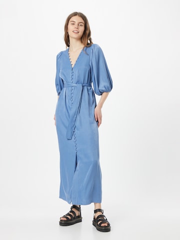 Robe-chemise 'Leora' Freebird en bleu : devant