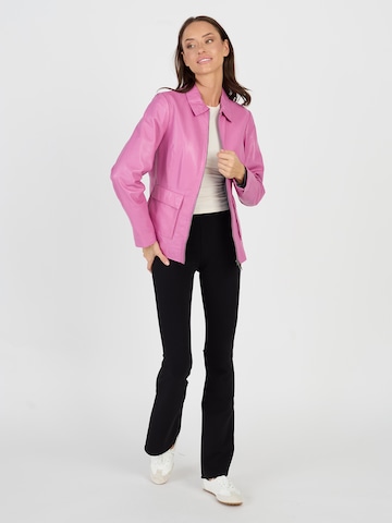 JCC Lederjacke in Pink