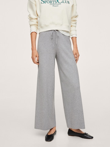 MANGO Wide leg Pants 'Kobi' in Grey: front